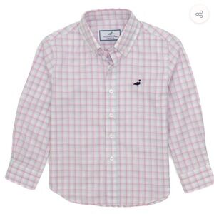 NWT Properly Tied Sportshirt Button Down Blossom Pink Plaid YXL 18